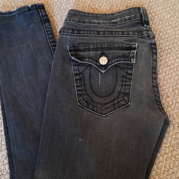 True Religion Distressed Skinny Jeans - Picture 2 of 10